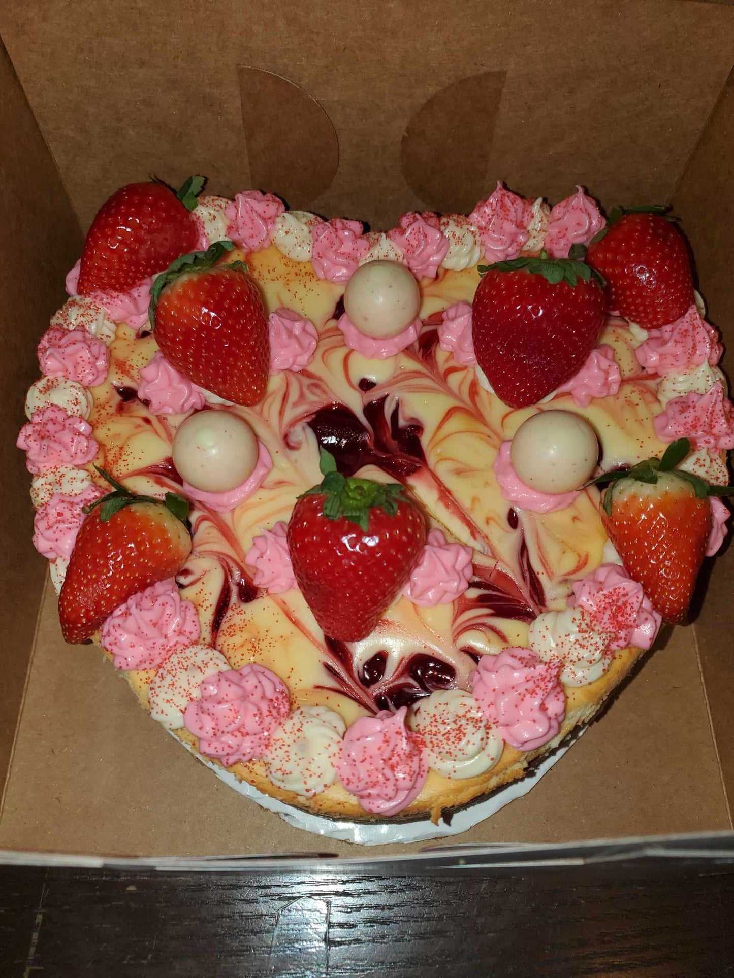 Heart Shaped Cheesecake