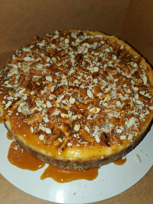 Caramel Pretzel Cheesecake